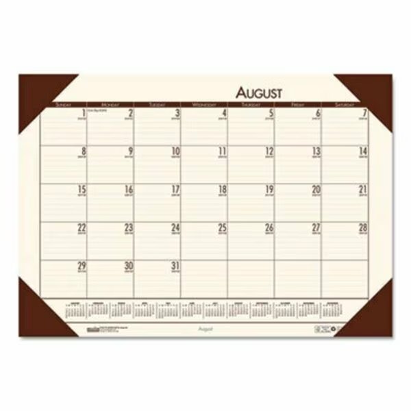 Doolittle, RECYCLED ECOTONES ACADEMIC DESK PAD CALENDAR, 18.5 X 13, BROWN CORNERS, 2020-2021, House Of Doolittle, Mfr#: 012541